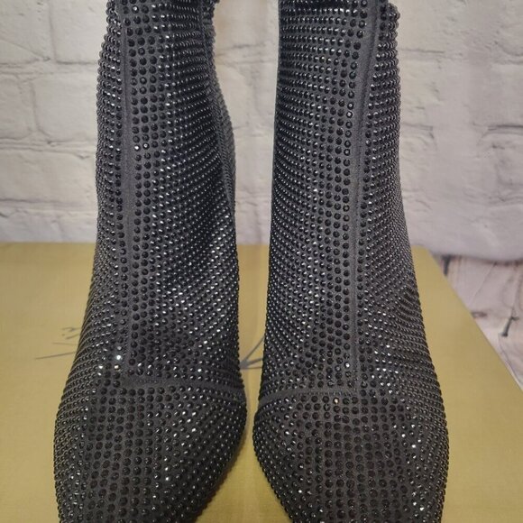 Thalia Sodi Rhinestone Raquell Pointed Toe Stiletto Boot - Picture 3 of 11